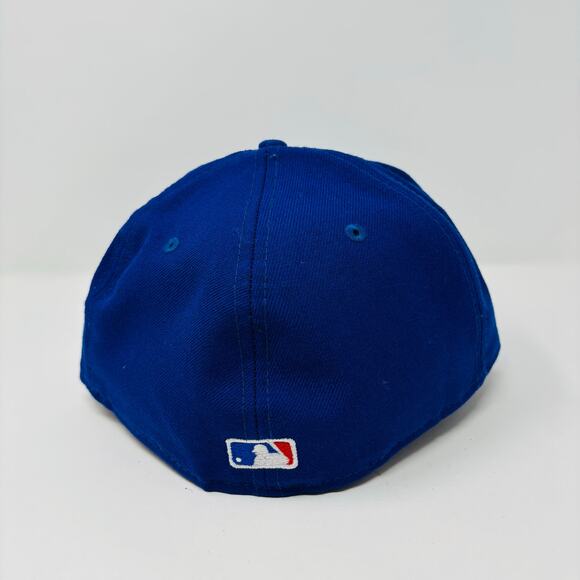 Vintage Toronto Bluejays Hat Cap Fitted Size 8 Blue 1993 World Series Side Patch - Picture 5 of 9